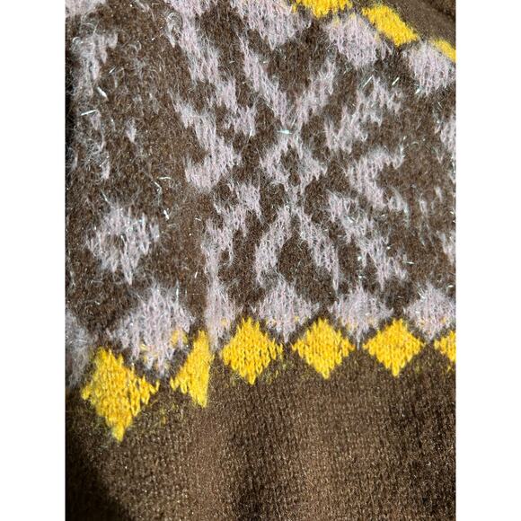 SO Shine Fair Isle Cropped Sweater - M - Picture 6 of 6